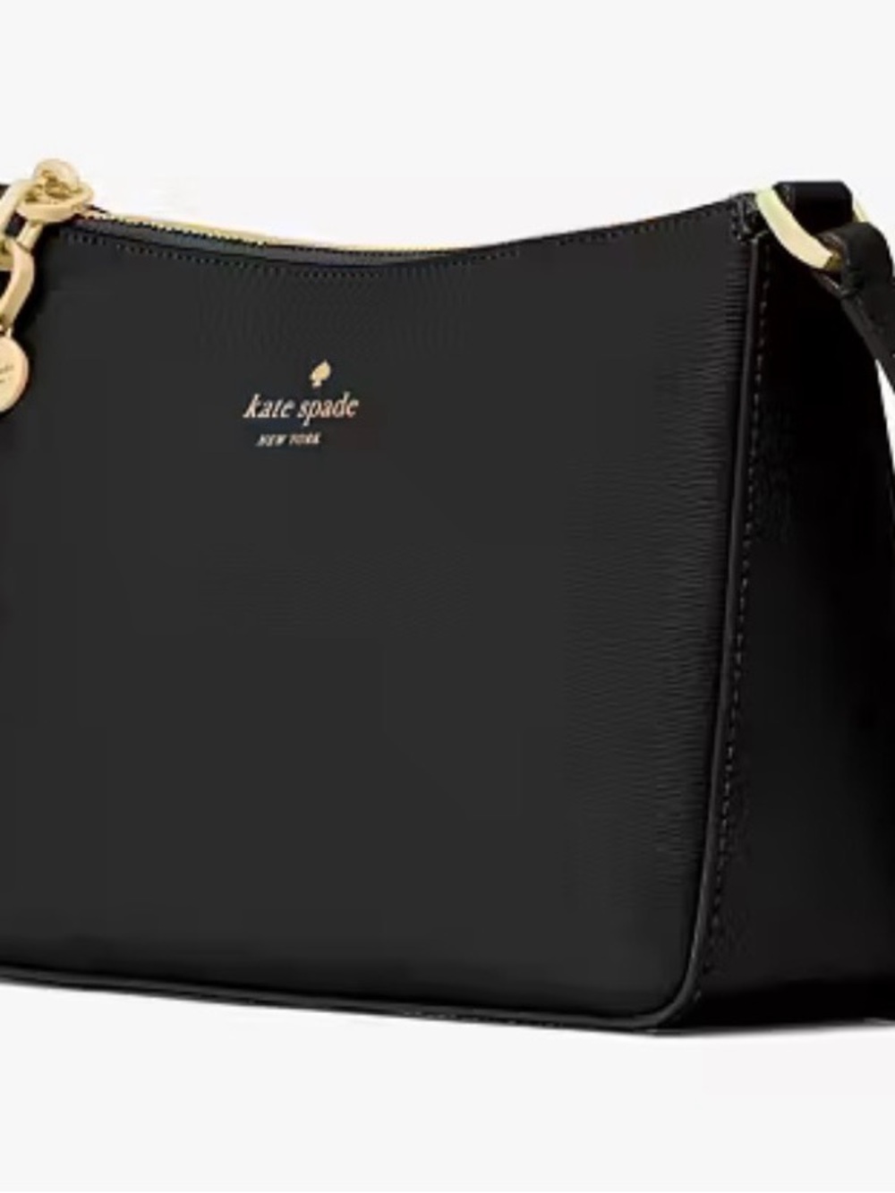kate spade Ginnie NWT Black Leather Convertible Crossbody Bag Purse Handbag - Picture 2 of 4